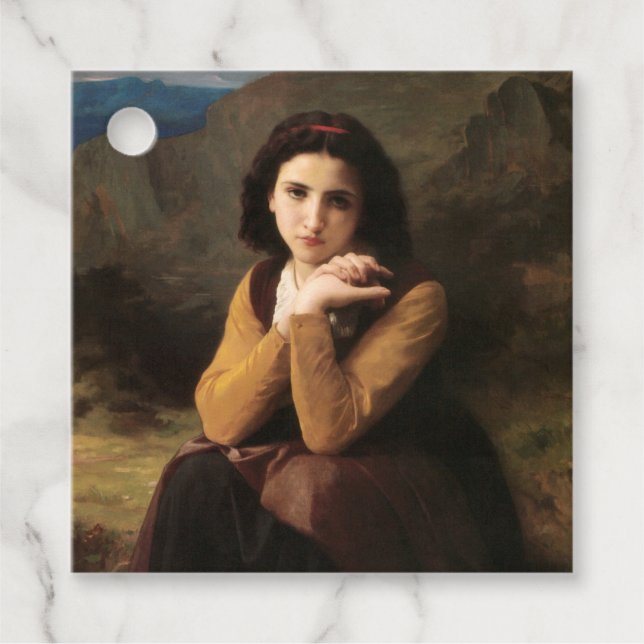 Ung kvinna av Bouguereau Gåvor Etiketter (Framsida)