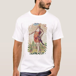 Ung kvinna från en Neighbouring stam till T-shirt