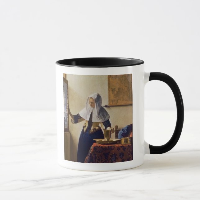 Ung kvinna med en vattentillbringare, c.1662 mugg (Höger)