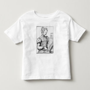 Ung kvinna som leker ett Portative organ T-shirt