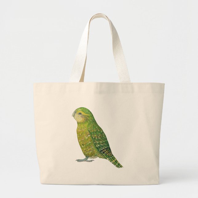 Ung kvinnlig Kakapo Jumbo Tygkasse (Framsidan)