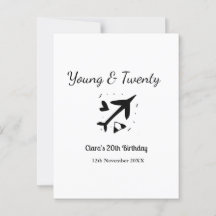 Ung och tjugo äventyrlslysten födelsedag lägg till