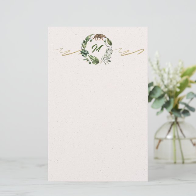 Ung Rumble Monogram Pappersvaror Brevpapper (Stående Fram)