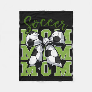 Ung soccer mamma coquette bow söt syster småbarn  fleecefilt