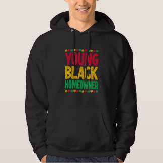 Ung svart husägare 2 hoodie