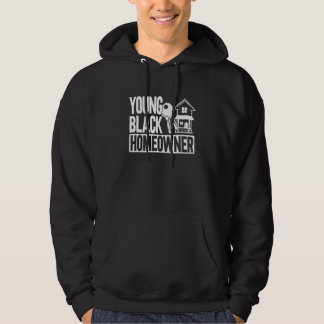 Ung svart husägare 3 hoodie