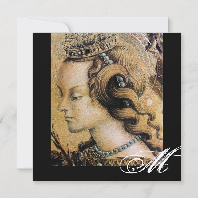 UNG TRINCESS SVEET 16 PARTY Monogram Inbjudningar (Framsida)