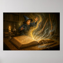 Ung trollkarl med bok fantasyillustration