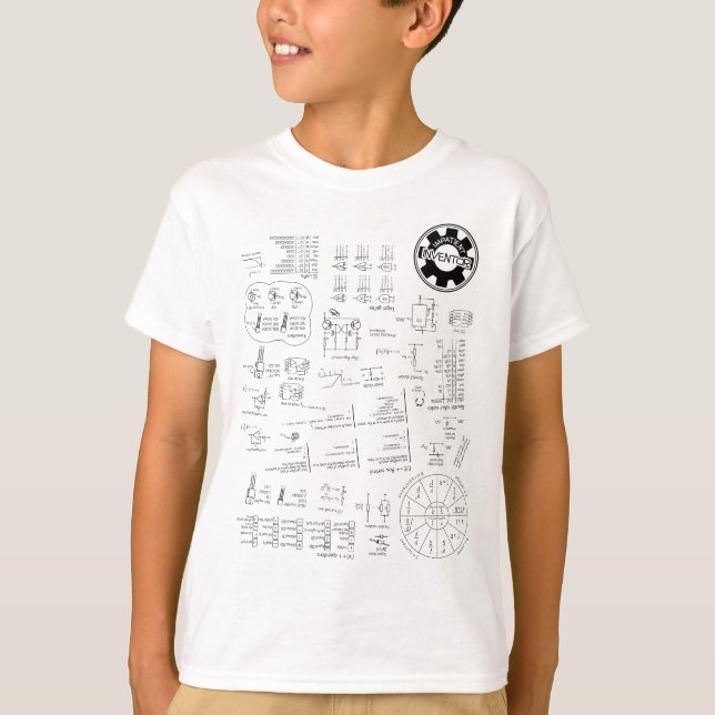 Ung uppfinnareinvertopediaT-tröja T Shirt (Framsida)
