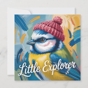 "Ung upptäckare" illustration av blåmes Julkort