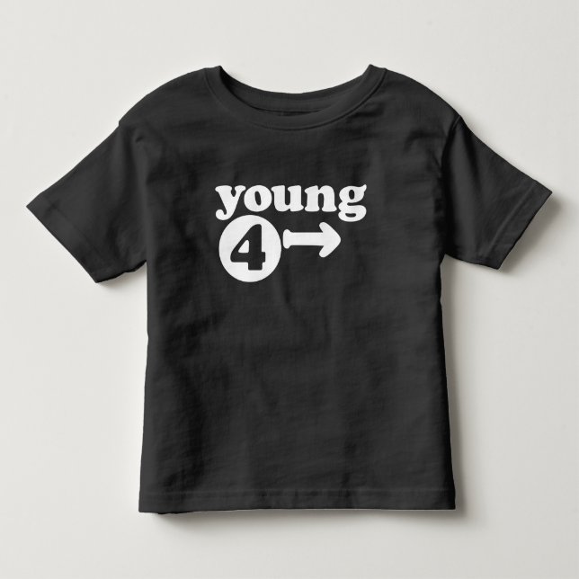 ung utslagsplats för födelsedag 4ever tee shirt (Framsida)