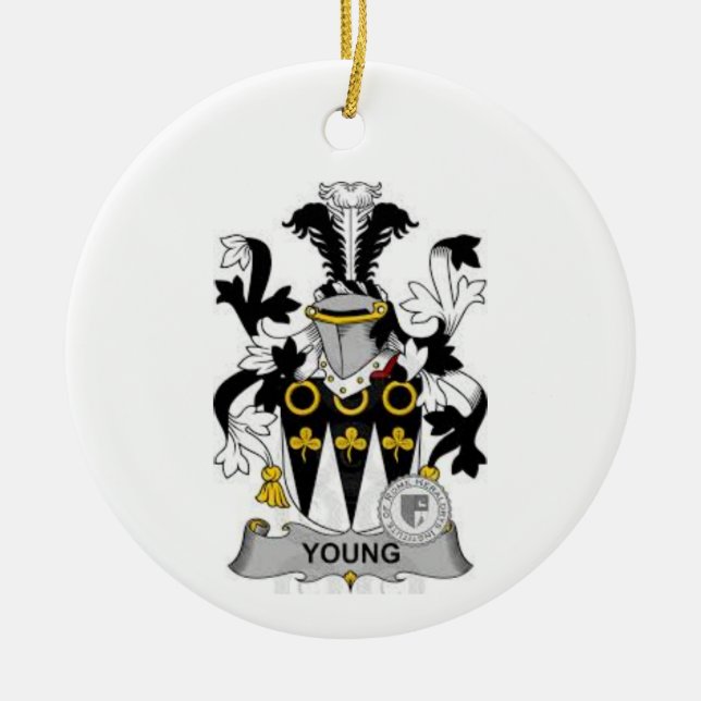 ung vapensköld julgransprydnad keramik (Framsidan)