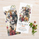Ung Vild 3 3:e födelsedagstidningen Kids Cute Tige Inbjudningar<br><div class="desc">Ung Vild 3:e födelsedagstidningen Kids Cute Tiger-inbjudan till Inbjudan har en söt vattenfärgtiger omgiven av vild blommor med texten "Young, vild and three!" i modernt typografiskt skript. Perfekt för barn tredje födelsedagsfestens firande. Skicka i e-postmeddelandet eller ladda helt enkelt ned den digitala inbjudan som kan laddas ned. Designad av Evco...</div>