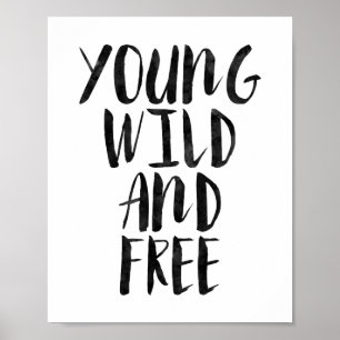 Ung Vild och gratis Poster