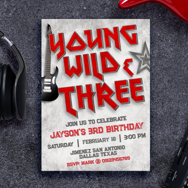 Ung Vild och inbjudan till tre Sten (Young Wild and Three Rock Invitation)