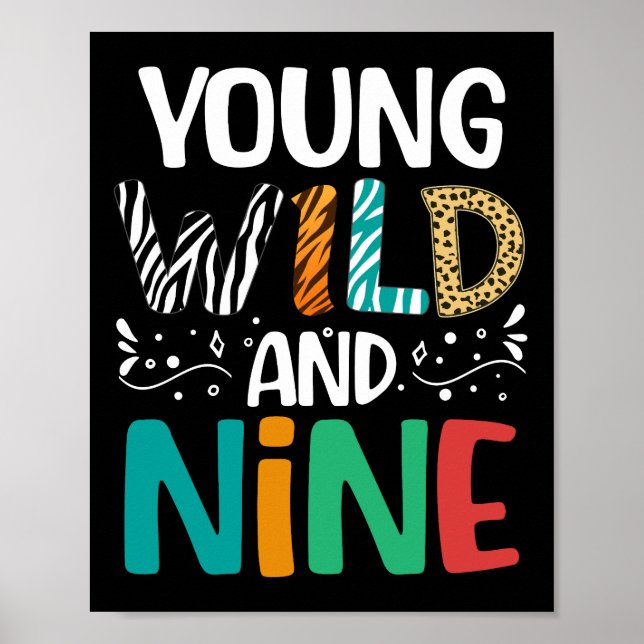 Ung Vild och nio ynka 9:e födelsedagen 9 år gammal Poster (Framsidan)