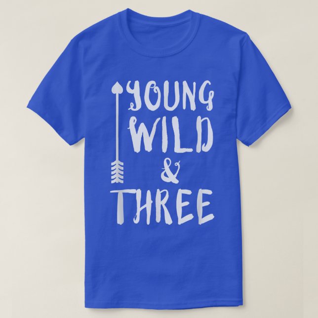 Ung Vild och tre barn Childrens T Shirt (Design framsida)