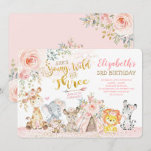 Ung Vild och tre stamjungelflickor 3:e födelsedage