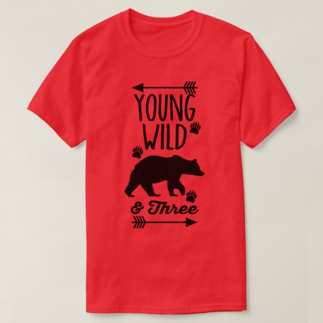 Ung Vild och tre T Shirt (Design framsida)