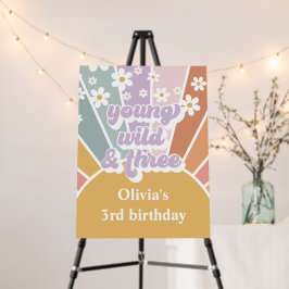 Ung Vild Tre Retro Sunshine Rainbow Daisy