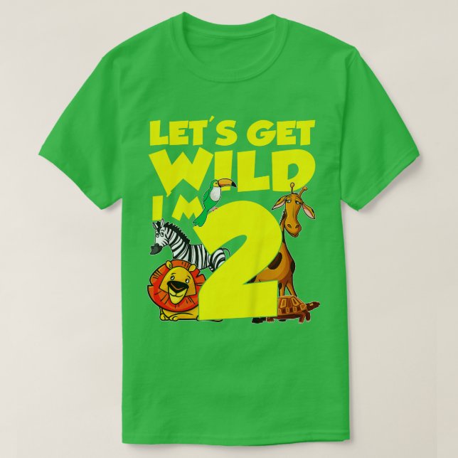 Unga, 2 år gamla gåvor ger Vild II, födelse T Shirt (Design framsida)