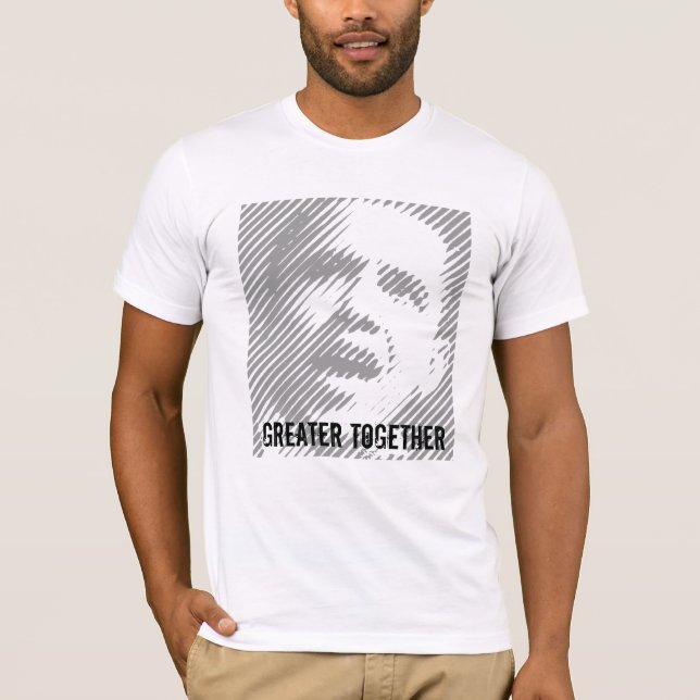 Unga amerikaner för Obama 2012 T Shirt (Framsida)