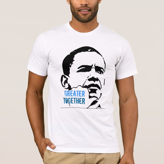 Unga amerikaner för Obama 2012 T-shirt (Framsida)