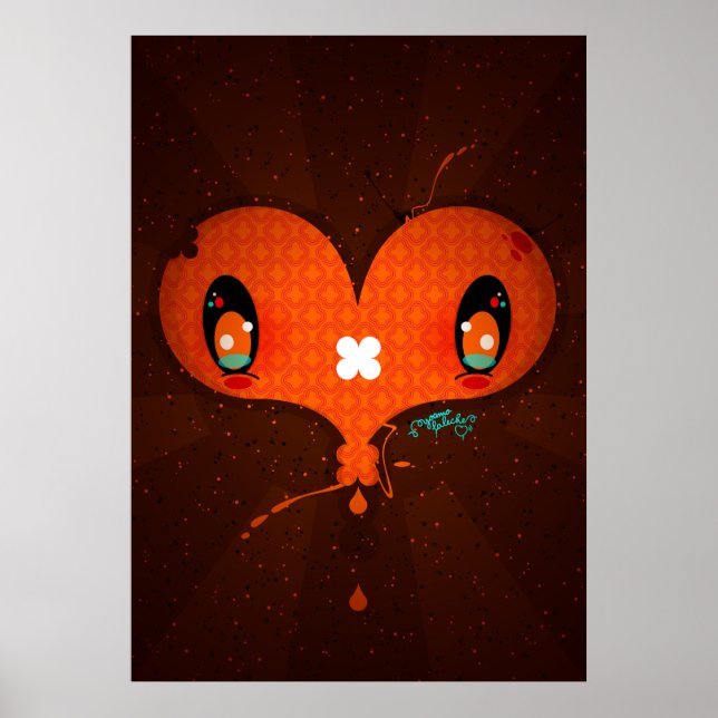 Unga Amo La Leche "Heart" Poster (Framsidan)