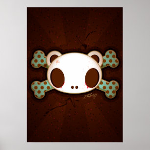 Unga Amo La Leche "Panda Skull" Poster