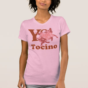 Unga Amo Tocino spanska i KÄRLEK BACON under gris Tee Shirt