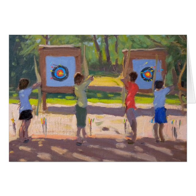 Unga bågskyttar 2012 hälsningskort (Framsidan Horizontal)