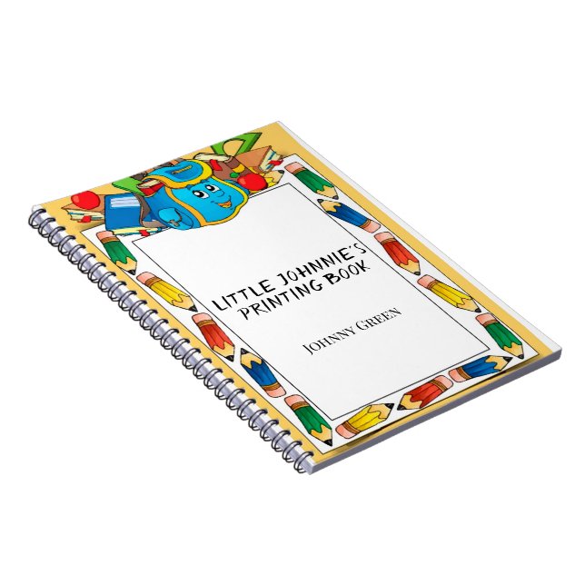 Unga barn första utskriften i Bok Anteckningsbok (Högra Sidan)