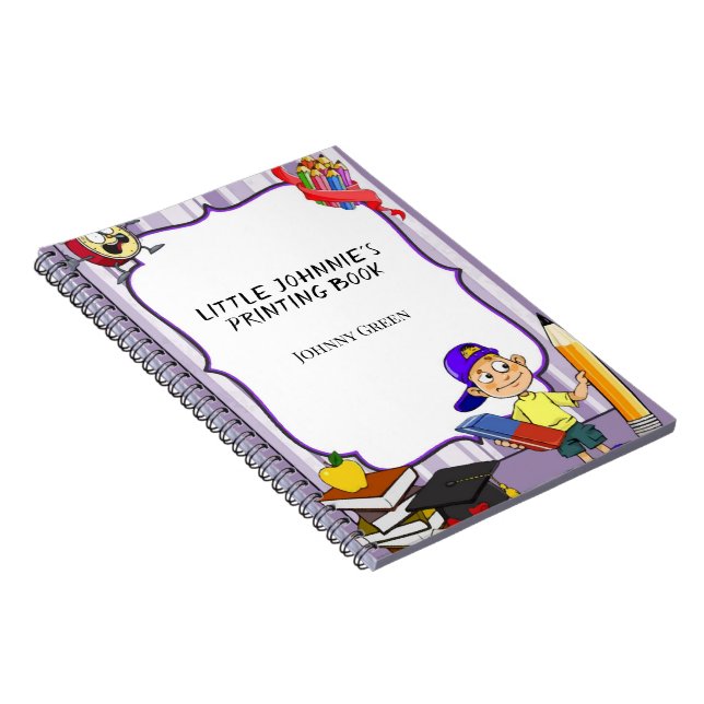 Unga barn första utskriften i Bok Anteckningsbok (Högra Sidan)