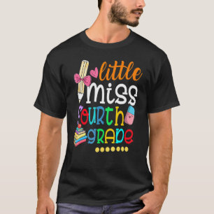 Unga barn fröken Tredje Klass Back to school 4th G T Shirt