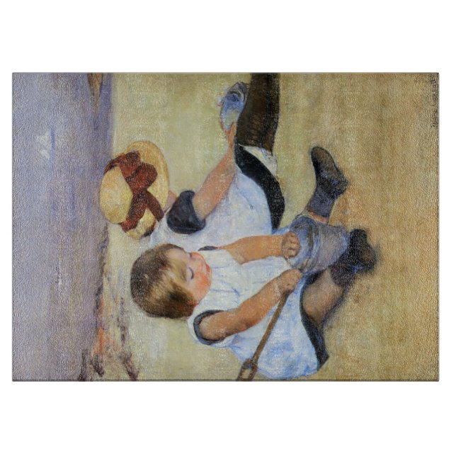 Unga barn som spelar på stranden (Mary Cassatt) (Framsidan)