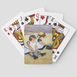 Unga barn som spelar på stranden (Mary Cassatt) Casinokort