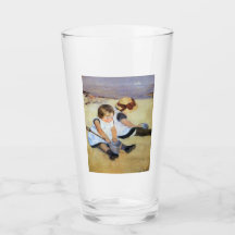 Unga barn som spelar på stranden (Mary Cassatt)