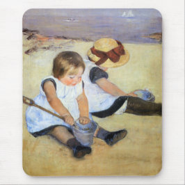Unga barn som spelar på stranden (Mary Cassatt) Musmatta