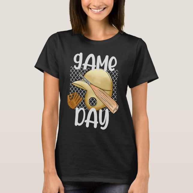 Unga Basebollspelare  Lag Grupp T Shirt (Framsida)