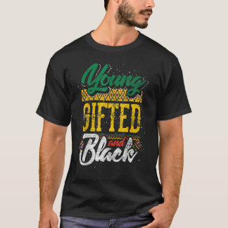 Unga begåvade och svarta historiemånad Afro Africa T Shirt