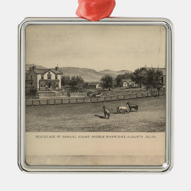 Unga bostäder julgransprydnad metall (Framsidan)