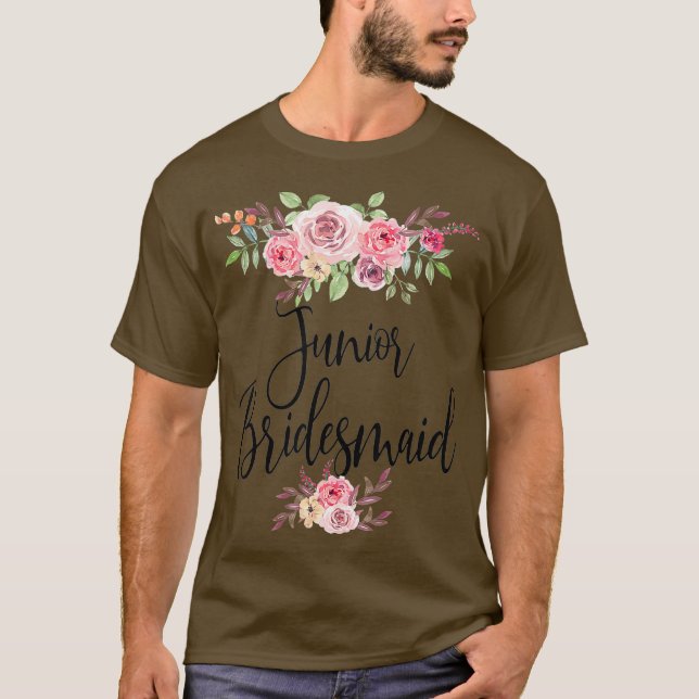 Unga brudtjänstebarn Bröllop Bröllopsfest T Shirt (Framsida)