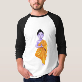 UNGA BUDDHA I YOGA FÖR A VRUKSHASANA (TRÄD) TEE SHIRT