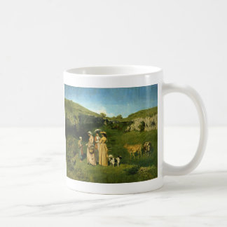 Unga byflickor kaffemugg