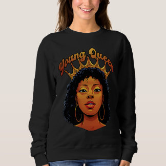 Unga drottning Svarta historiemånaden afroamerikan T Shirt