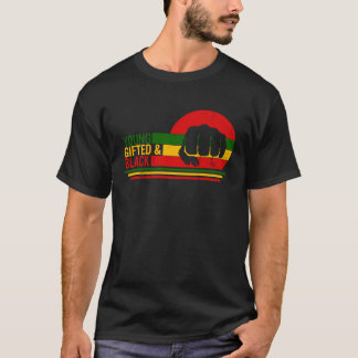 Unga ed & Black History Month Afro kvinna BLM MLK T Shirt