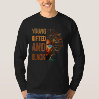 Unga ed Och Svarta Historiemånaden Afrikansk Melan T Shirt