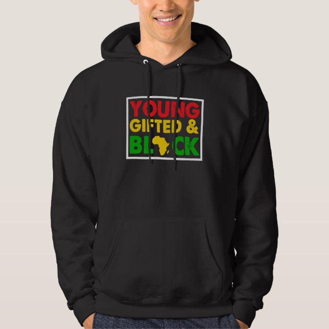 Unga ed & Svart Hoodie (Framsida)