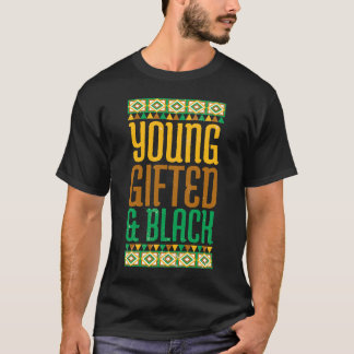 Unga ed Svart Svart Historia BHM Afrikansk T Shirt