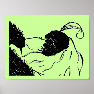Unga eller gamla kvinnobilder Poster